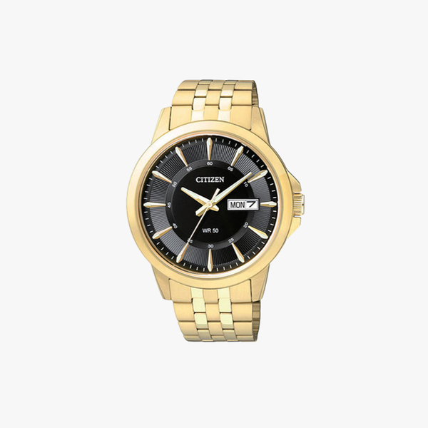 [ประกันร้าน] CITIZEN นาฬิกาข้อมือผู้ชาย รุ่น BF2013-56E Quartz Mens Watch Stainless Steel Classic - Gold