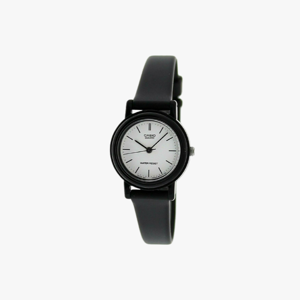 [ประกันร้าน] CASIO นาฬิกาข้อมือผู้หญิง รุ่น LQ139BMV-7E Classic Ladies White Dial Black
