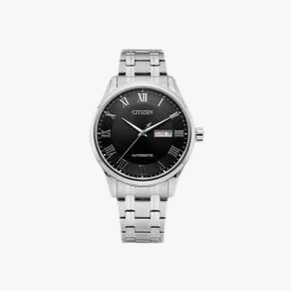 [ประกันร้าน] CITIZEN นาฬิกาข้อมือผู้ชาย รุ่น NH8360-80E Mechanical Automatic Black Dial Silver