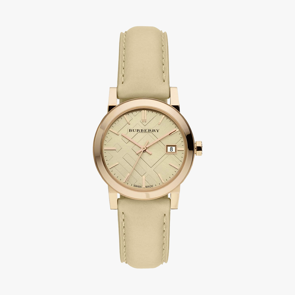 The City Leather Strap - Rose Gold
