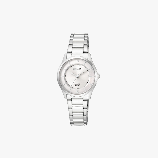 [ประกันร้าน] CITIZEN นาฬิกาข้อมือผู้หญิง รุ่น ER0201-81A  AQ Mid White Dial Silver