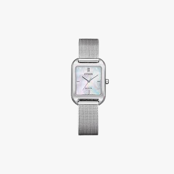 [ประกันร้าน] CITIZEN นาฬิกาข้อมือผู้หญิง รุ่น EM0491-81D Eco-Drive elegance ladies - Silver