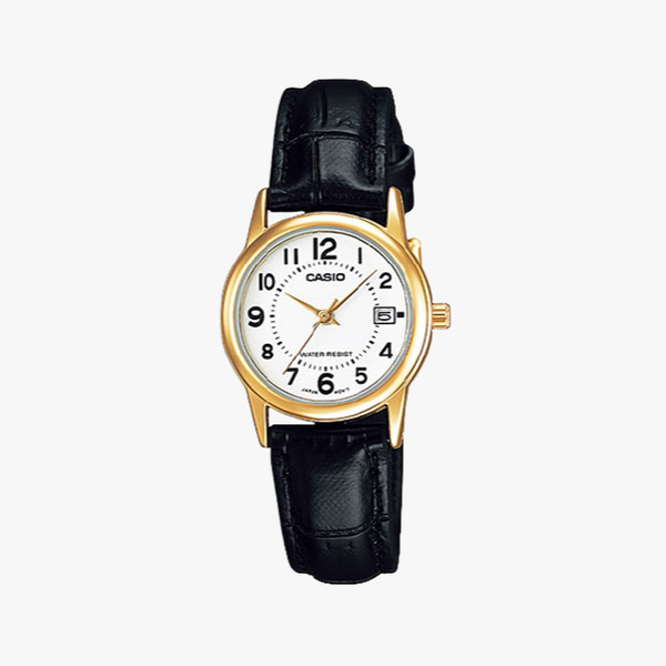 [ประกันร้าน] CASIO นาฬิกาข้อมือผู้หญิง รุ่น LTP-V002GL-7B Standard Black