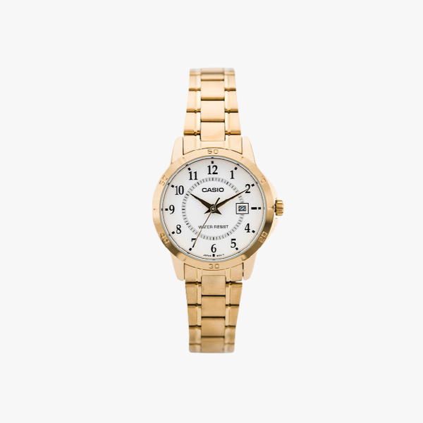 [ประกันร้าน] CASIO นาฬิกาข้อมือผู้หญิง รุ่น LTP-V004G-7B Standard Gold