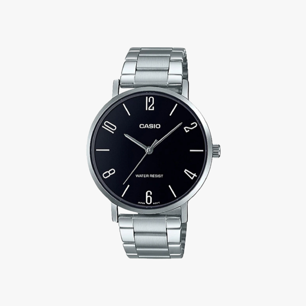 [ประกันร้าน] CASIO นาฬิกาข้อมือผู้ชาย รุ่น MTP-VT01D-1B2UDF-S Standard Silver
