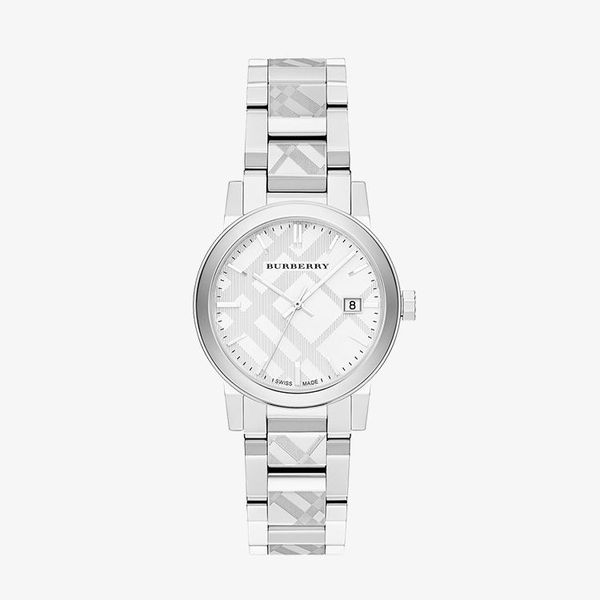 Silver Check Stamped Dial - Silver