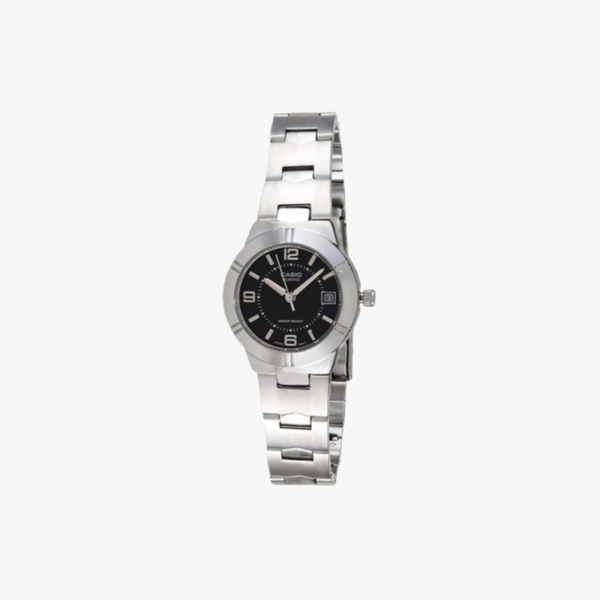 [ประกันร้าน] CASIO นาฬิกาข้อมือ รุ่น  LTP-1241D-1ADF-S Standard Black Dial Silver