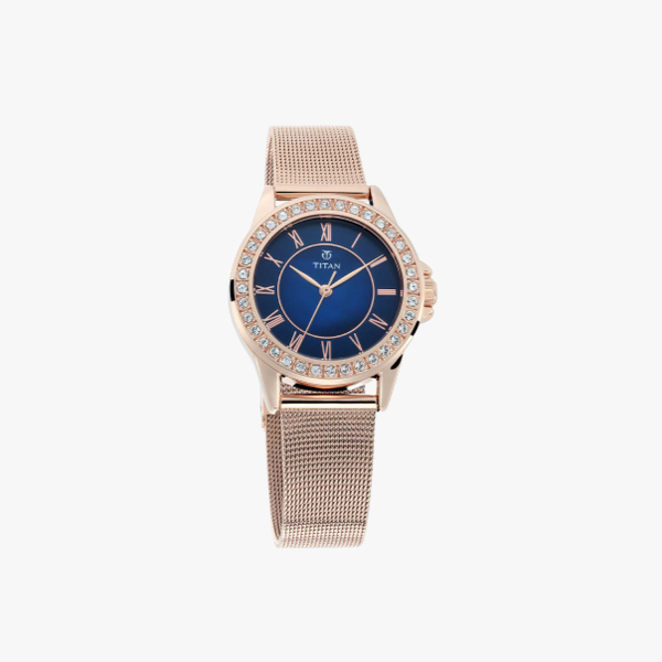 นาฬิกา TITAN PURPLE T-9798WM03 สีโรสโกลด์
