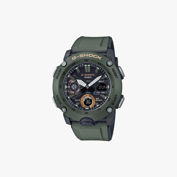 [ประกันร้าน] G-SHOCK นาฬิกาข้อมือผู้ชาย รุ่น GA-2000-3A-S Standard Green