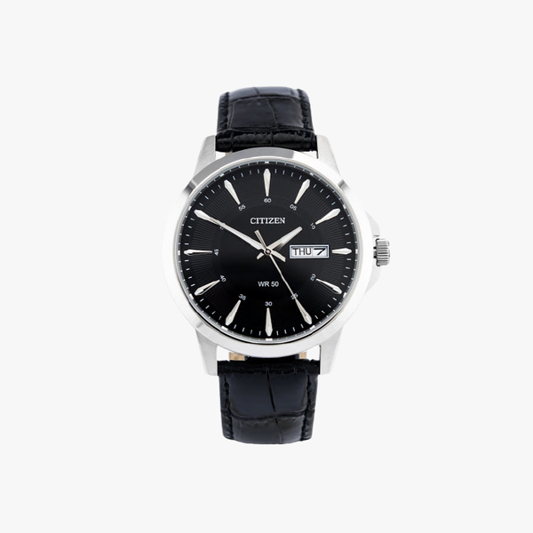 [ประกันร้าน] CITIZEN นาฬิกาข้อมือผู้ชาย รุ่น BF2011-01E AQ Mid Men's Quartz Black Dial Black