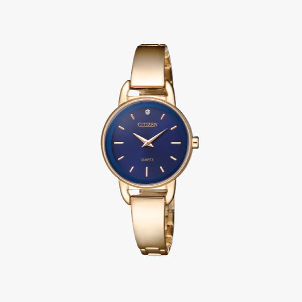 [ประกันร้าน] CITIZEN นาฬิกาข้อมือผู้หญิง รุ่น EZ6373-58L AQ Mid Blue Dial Watch