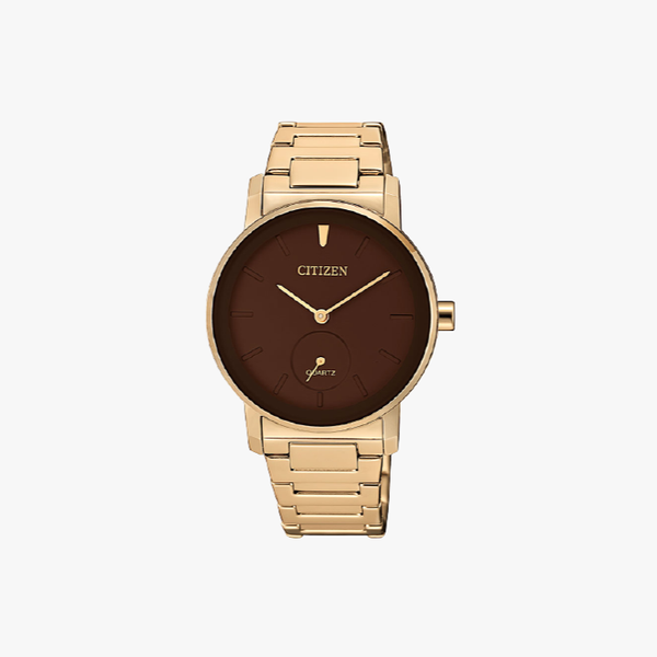 [ประกันร้าน] CITIZEN นาฬิกาข้อมือผู้หญิง รุ่น EQ9063-55X AQ Mid Brown Dial Rose Gold