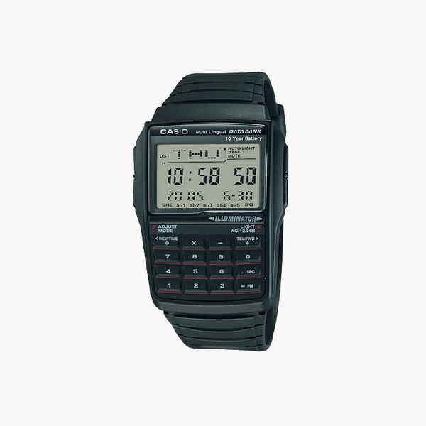 [ประกันร้าน] CASIO นาฬิกาข้อมือ รุ่น DBC-32-1ADF-S Data Bank - Black
