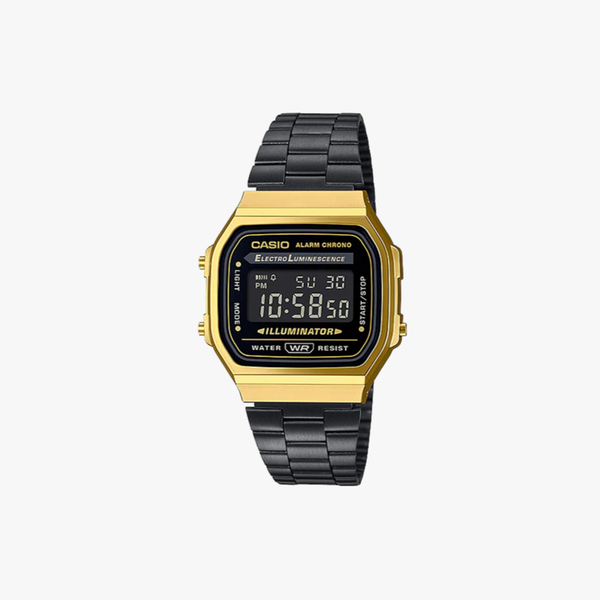 [ประกันร้าน] Casio นาฬิกาข้อมือผู้ชาย รุ่น A168WEGB-1BDF-S Standard Black