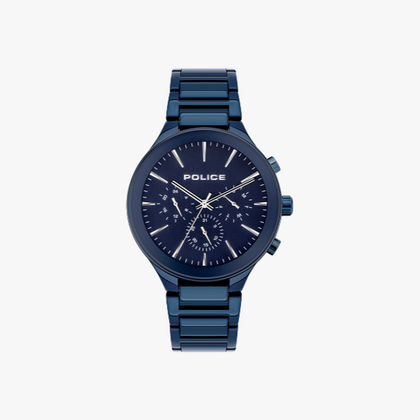 Police Gifford dark blue stainless steel watch