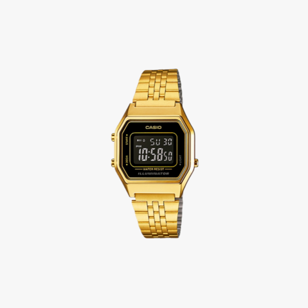 [ประกันร้าน] Casio นาฬิกาข้อมือ รุ่น LA680WGA-1BDF-S Vintage Gold
