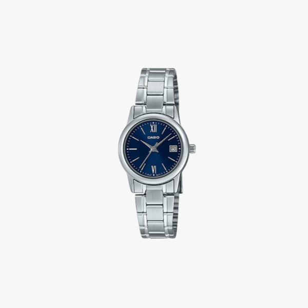 Casio นาฬิกาข้อมือผู้หญิง รุ่น LTP-V002D-2B3UDF Standard Silver