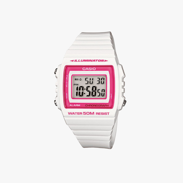 [ประกันร้าน] CASIO นาฬิกาข้อมือผู้หญิง รุ่น W-215H-7A2VDF-S Standard White