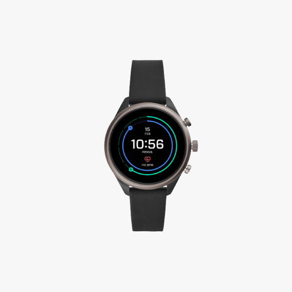 Fossil Sport Metal and Silicone Touchscreen Smartwatch - Black