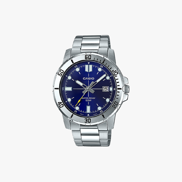 [ประกันร้าน] CASIO นาฬิกาข้อมือผู้ชาย รุ่น MTP-VD01D-2EVUDF-S Standard SIlver