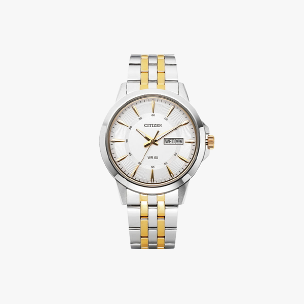 [ประกันร้าน] CITIZEN นาฬิกาข้อมือผู้ชาย รุ่น BF2018-52A AQ Mid White Dial Multi-color