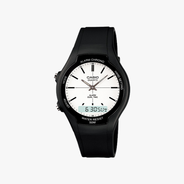 [ประกันร้าน] CASIO นาฬิกาข้อมือ รุ่น AW-90H-7EVDF-S Combination Youth Black