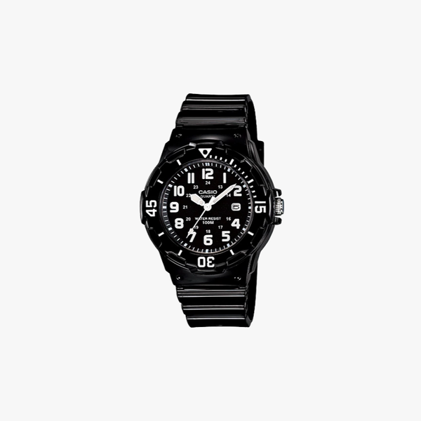 CASIO นาฬิกาข้อมือผู้หญิง รุ่น LRW-200H-1BVDF Casio Standard Black Dial Black