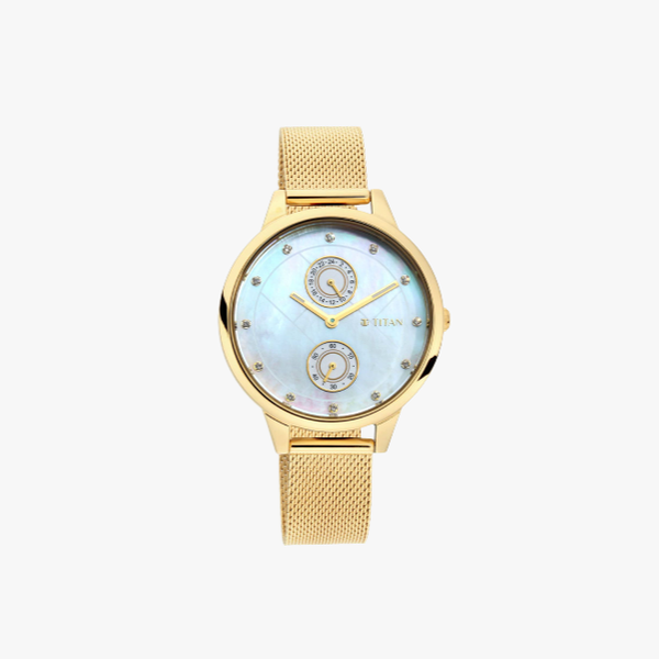 นาฬิกา TITAN SPARKLE-II T-2617YM02 สีทอง
