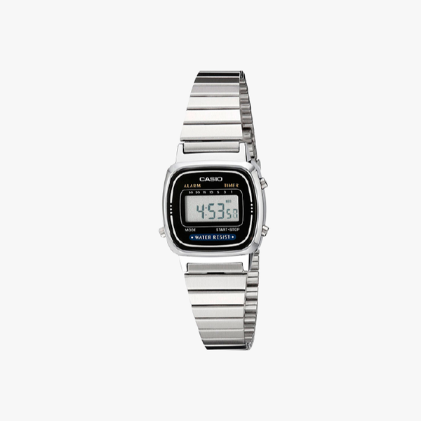 [ประกันร้าน] CASIO นาฬิกาข้อมือผู้หญิง รุ่น LA670WD-1SDF-S Vintage Series - Silver