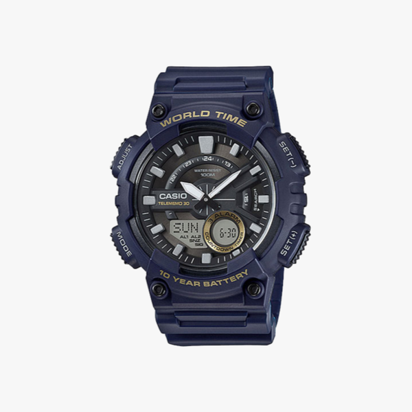 [ประกันร้าน] Casio นาฬิกาข้อมือผู้ชาย รุ่น AEQ-110W-2AVDF-S Youth-Combination Blue