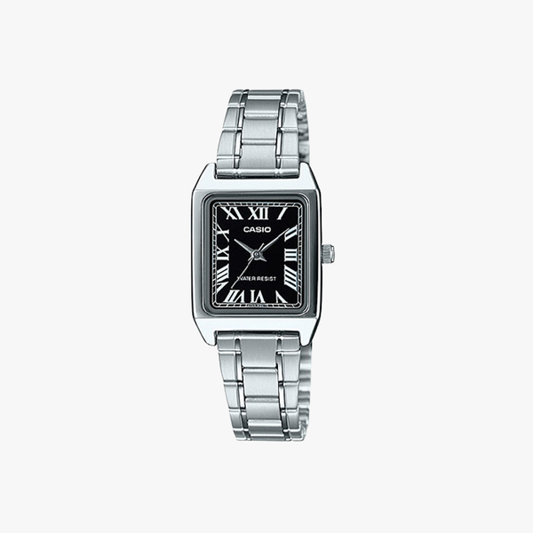[ประกันร้าน] CASIO นาฬิกาข้อมือผู้หญิง รุ่น LTP-V007D-1B-S Standard SIlver