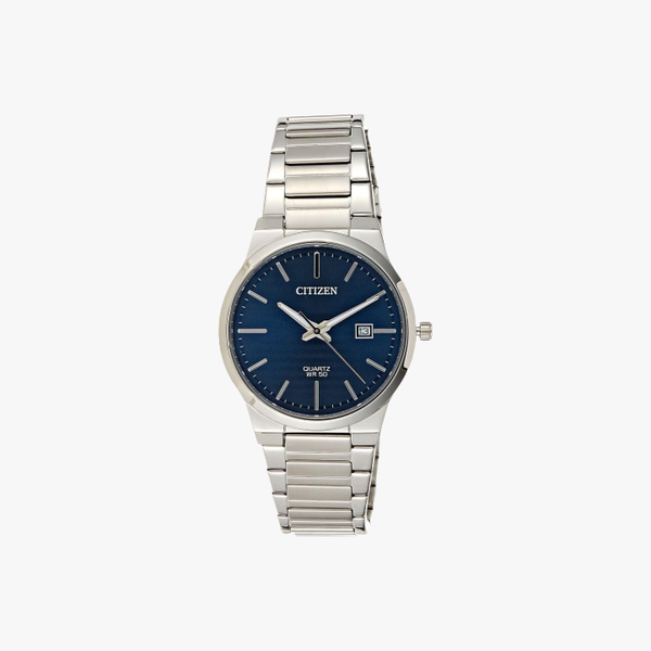 [ประกันร้าน] CITIZEN นาฬิกาข้อมือผู้ชาย รุ่น BI5060-51L AQ Mid Blue Dial Silver