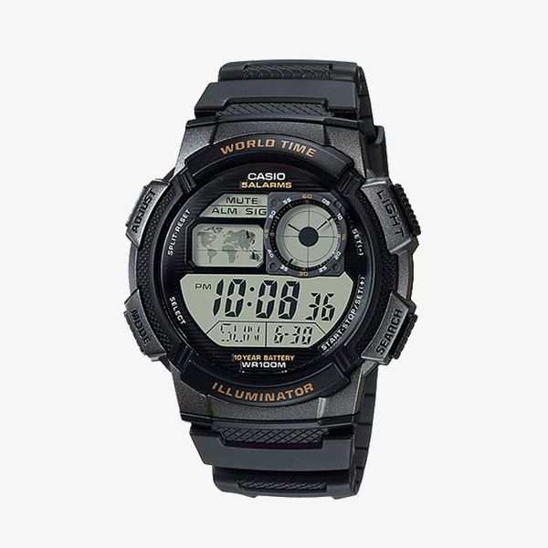 [ประกันร้าน] CASIO นาฬิกาข้อมือผู้ชาย รุ่น AE-1000W-1AVDF-S Standard World Time Map Black