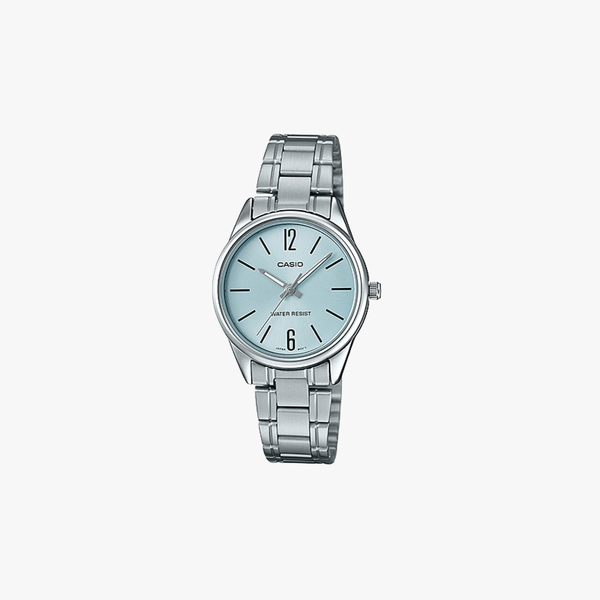 CASIO นาฬิกาข้อมือผู้หญิง รุ่น LTP-V005D-2BUDF Standard Silver