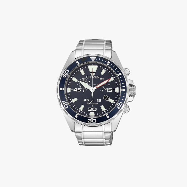[ประกันร้าน] CITIZEN นาฬิกาข้อมือผู้ชาย รุ่น AT2431-87L Eco-Drive Marine Blue Dial Silver