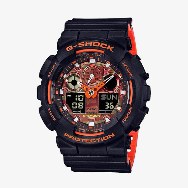 Casio G-Shock Orange Dial - Black