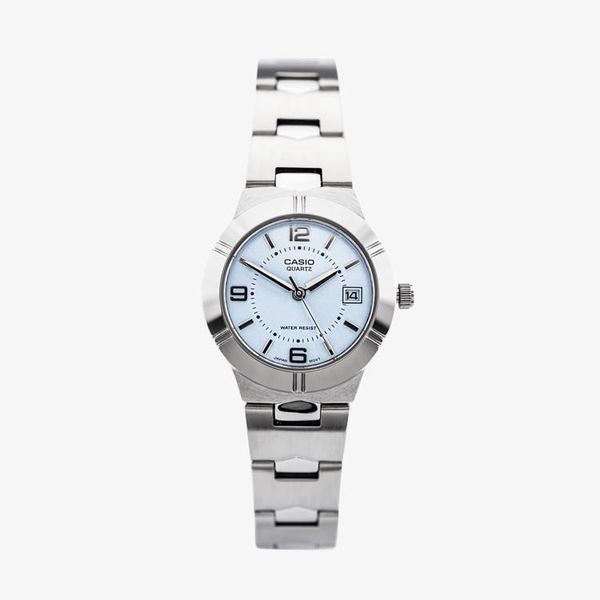 [ประกันร้าน] CASIO นาฬิกาข้อมือผู้หญิง รุ่น LTP1241D-2A Standard Blue Dial Silver