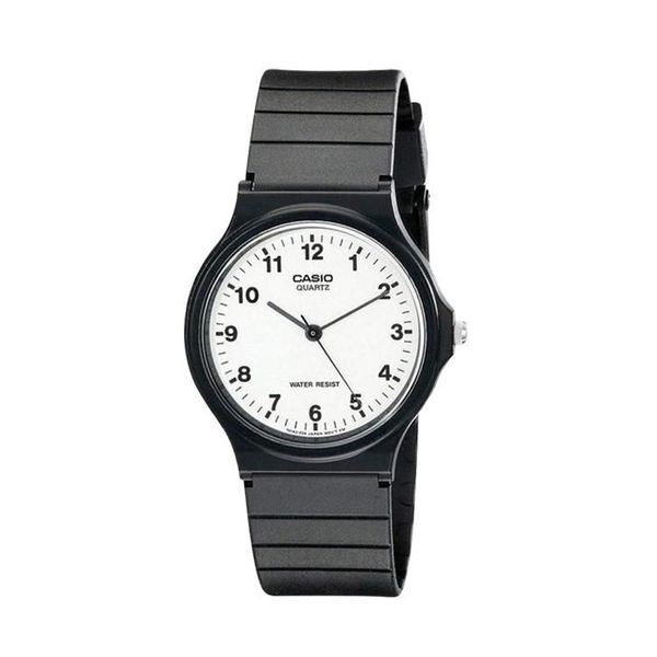 [ประกันร้าน] CASIO นาฬิกาข้อมือผู้หญิง รุ่น MQ-24-7BLDF-S Standard White Dial Black