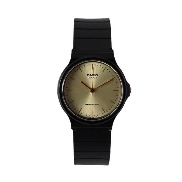 [ประกันร้าน] CASIO นาฬิกาข้อมือ รุ่น MQ-24-9ELDF-S Standard Gold Dial Black