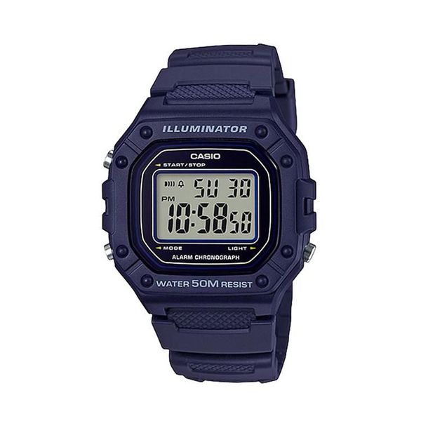 [ประกันร้าน] CASIO นาฬิกาข้อมือผู้ชาย รุ่น W-218H-2AVDF-S Standard Dark Blue