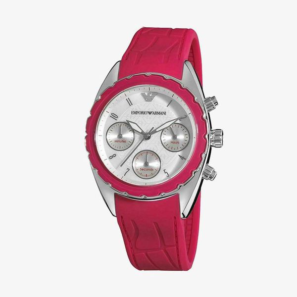 Sport Chronograph Silver Dial - Pink