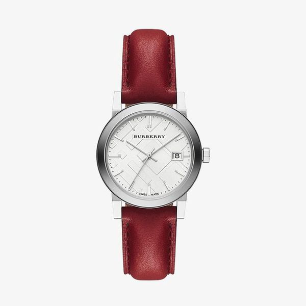The City Silver Dial - Red