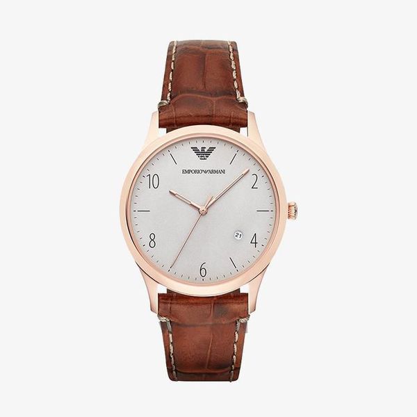 White Dial Cognac Leather - Brown