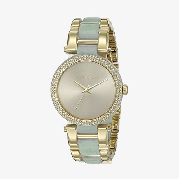Delray Pave Champagne Dial - Gold, Green