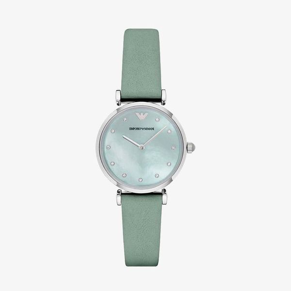 Retro Sea Blue Mother Of Pearl Dial - Green